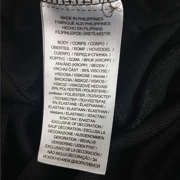 Lauren Ralph Lauren Black Label SZ L Super Soft Viscose Blend Wide Cropped Pants - Picture 7 of 8